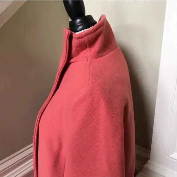 NWT JCREW Villa Cocoon Coat Womens P0 Coral Mid Length Stadium Cloth Wool Petite - Picture 10 of 11